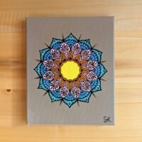 Toile "Mandala pastel"