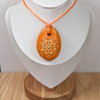 Collier orange.2