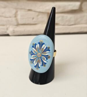 Bague bleu clair