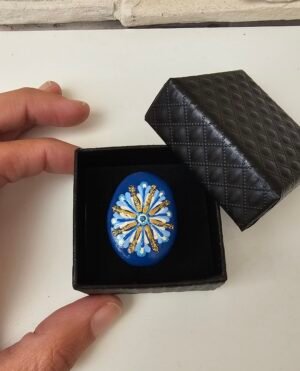 Bague bleu marine – Image 6