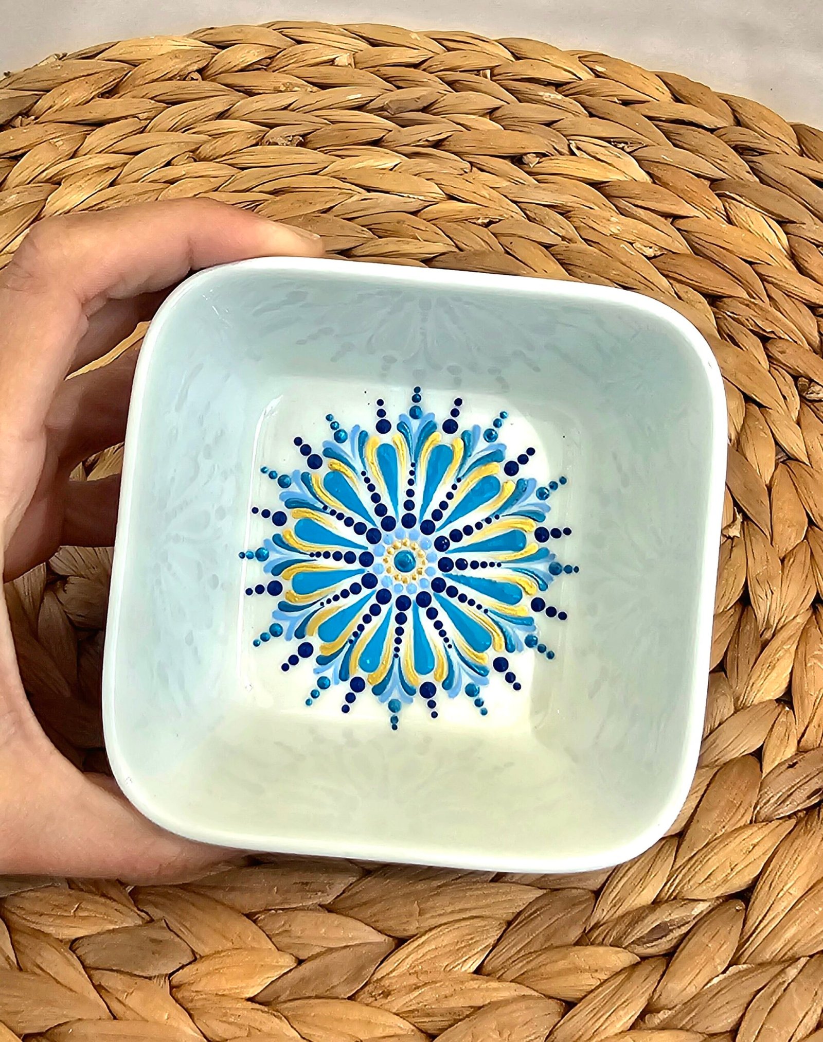 Coupelles mandala bleu – Image 5