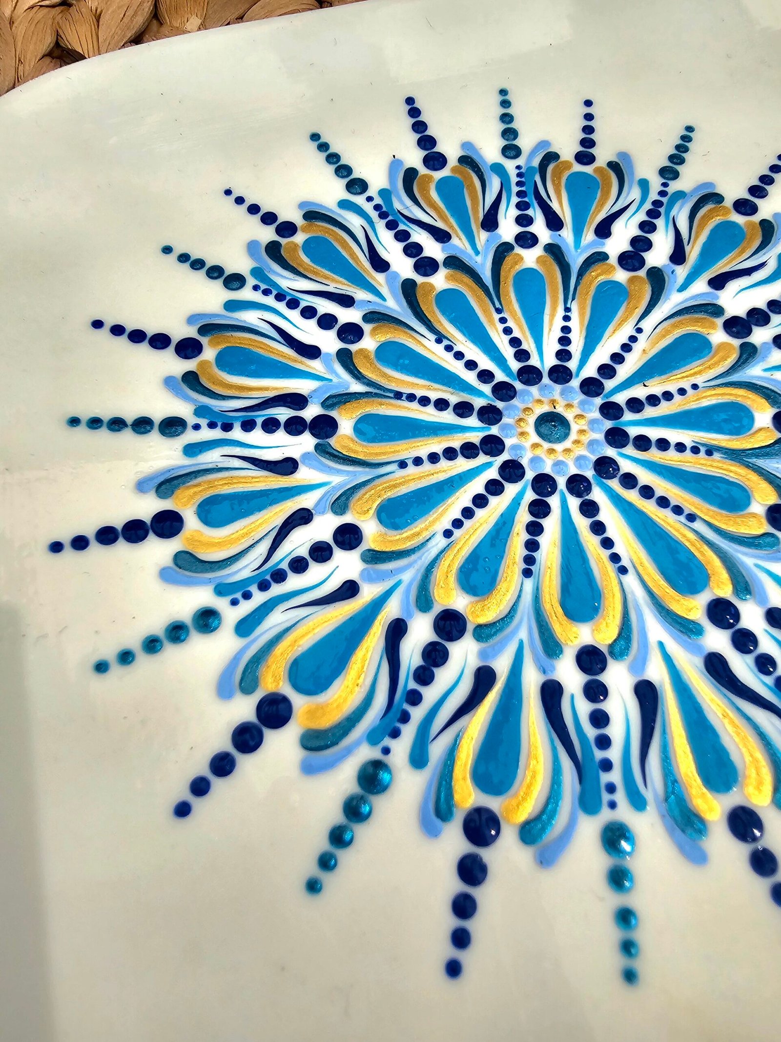 Coupelles mandala bleu – Image 8