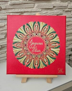 Mandala "Joyeuses Fêtes" – Image 2