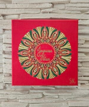 Mandala "Joyeuses Fêtes"