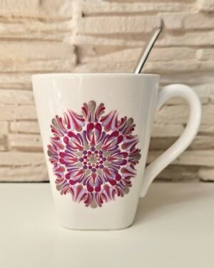 Tasse mandala violet – Image 2