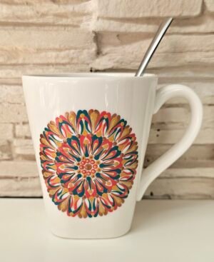 Tasse mandala multicolore – Image 2