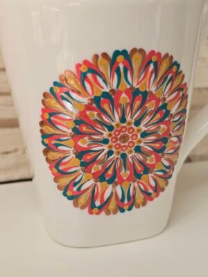Tasse mandala multicolore – Image 3