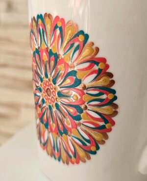 Tasse mandala multicolore – Image 4